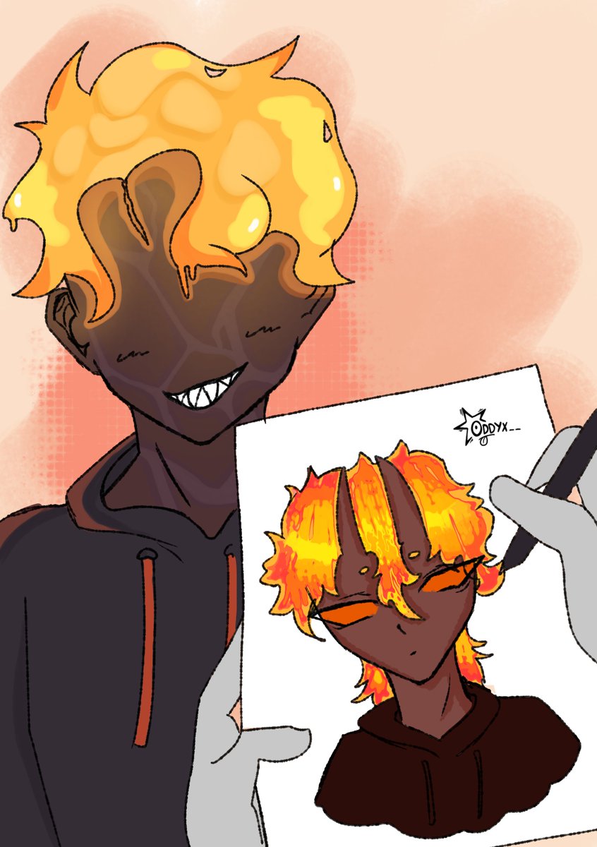 Oddyx__'s tweet photo. Como se ve // como lo dibujamos 
.
#MagmaBoiFanart #magmameme ? https://t.co/ET2JM54cBT