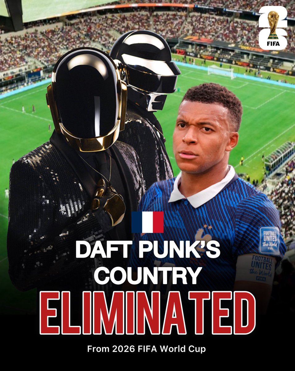 RealLukesWife's tweet photo. France has been eliminated from the World Cup. https://t.co/RvFqGHUQW3
