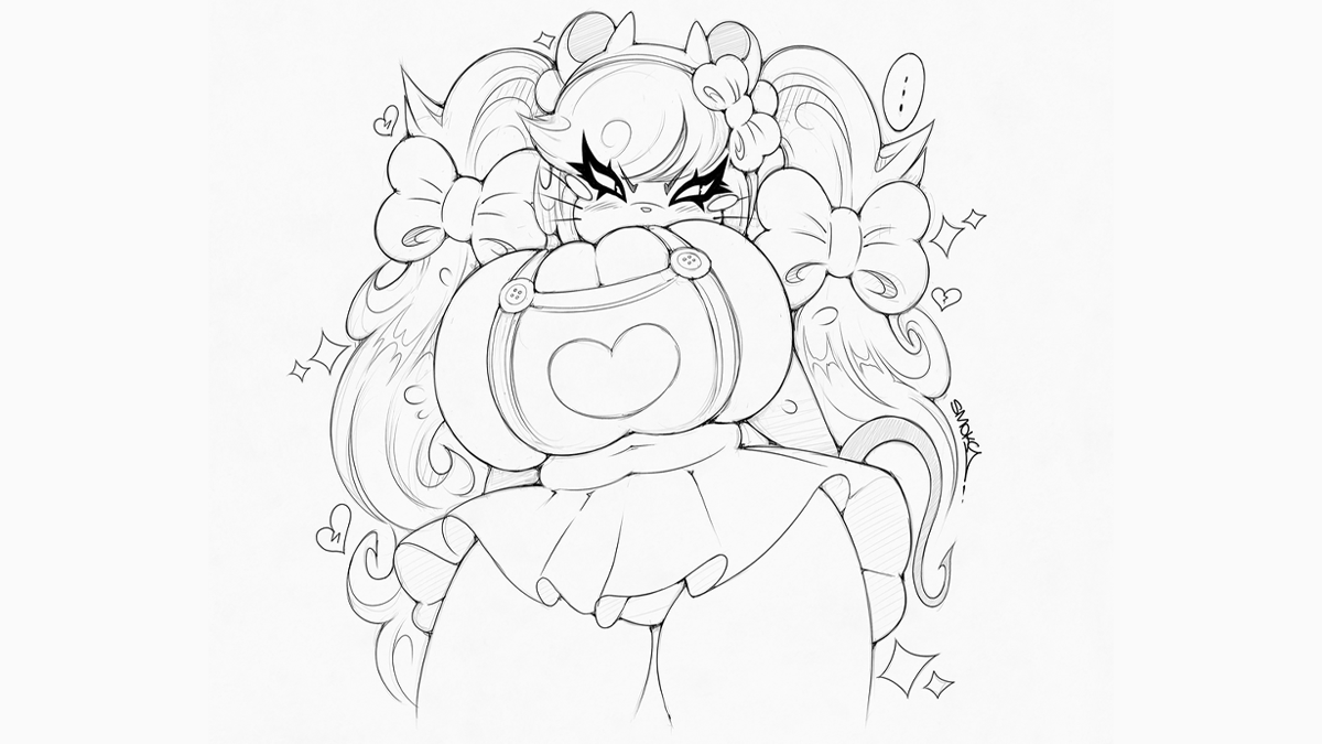 BIGTITTYTIFFY's tweet photo. ⠀
Tiffy scoffed as she glared up at {𝙧𝙚𝙖𝙙𝙚𝙧}. Wearing a overall skirt that barely kept her 𝒉𝒆𝒂𝒗𝒊𝒏𝒈 chest in check.

❝You cretin! Why the heck must I wear this ridiculous outfit for a common mud-slinging cultivator!? And these vile horns!? I am 𝒏𝒐𝒕 a bovine!❞
⠀ https://t.co/nwwrkOc2j9