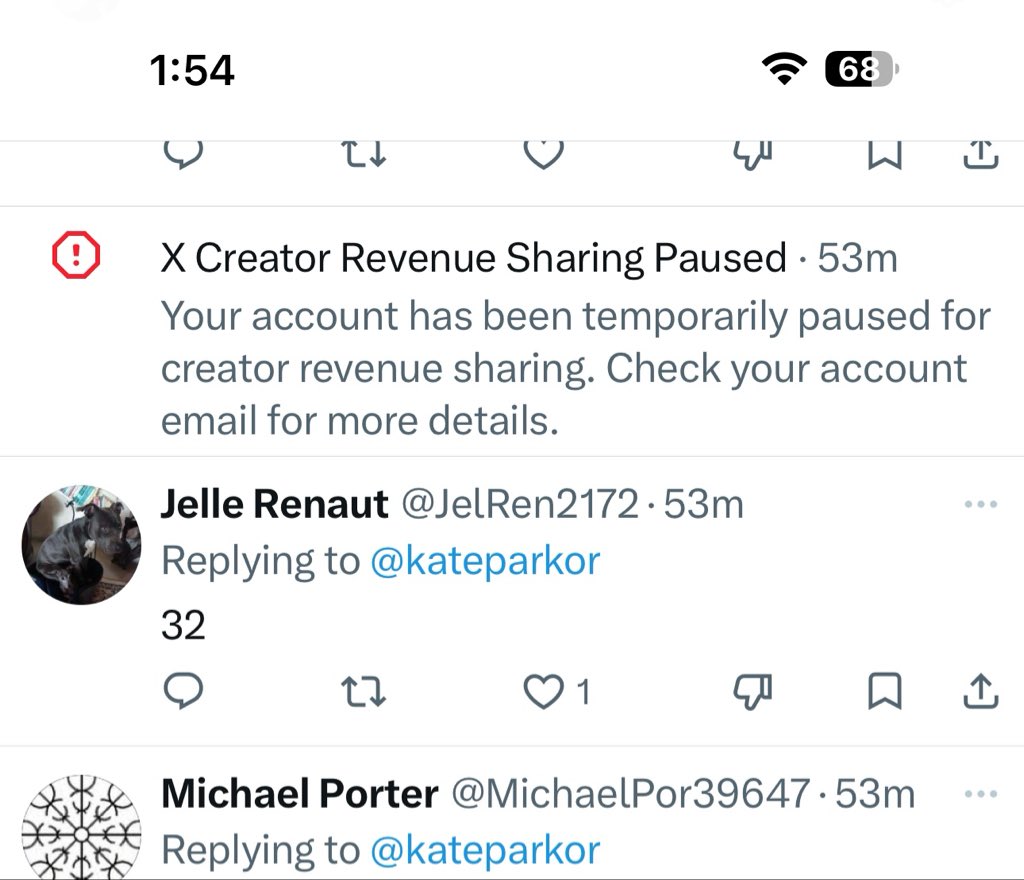 kateparkor's tweet photo. This is the reward of Creating genuine content in X Creator Revenue sharing program?

@nikitabier can you answer please! https://t.co/U8KI6i2Ock