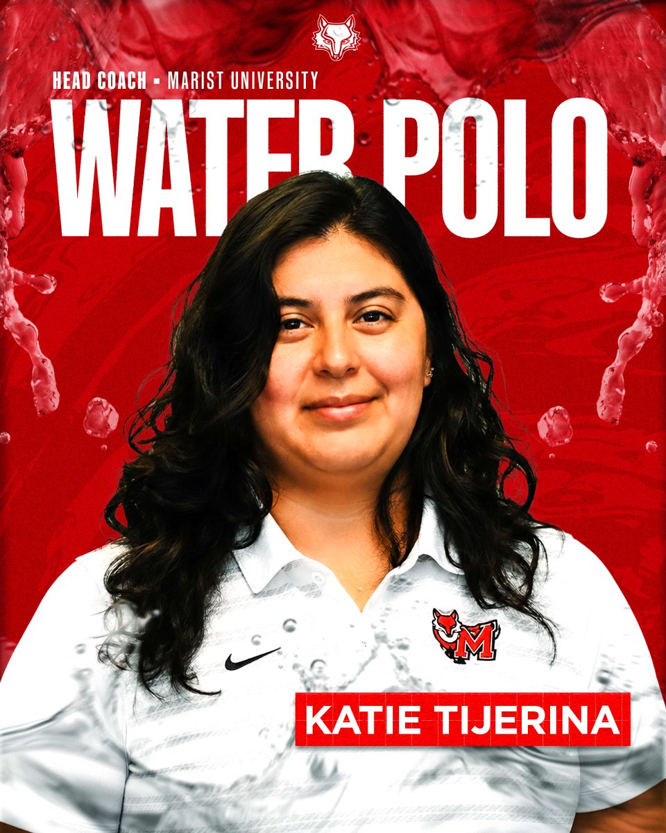 MaristWP's tweet photo. Welcome back to Marist, Coach Tijerina!🦊

Marist University Athletics is excited to announce the hiring of Katie Tijerina as the new head coach of Marist Water Polo! Welcome back to the Red Fox family! https://t.co/8KYmRYWBuM