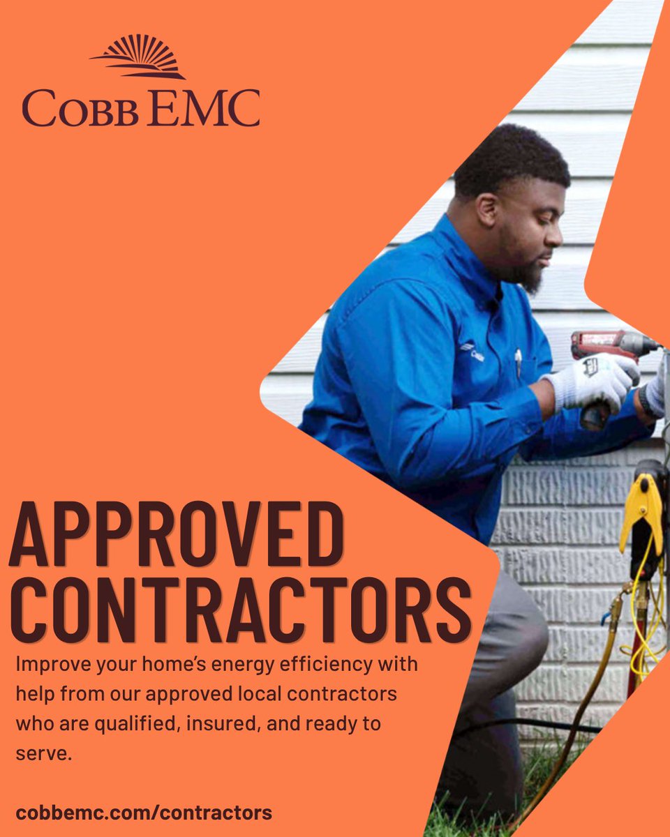 cobbemc's tweet photo. When it comes to your home, trust matters. Our approved contractors are local experts, qualified and insured, here to help you improve energy efficiency and get more value from your energy use.

Explore your options: https://t.co/7vMj1tZs6w https://t.co/pN8NZgNIP9