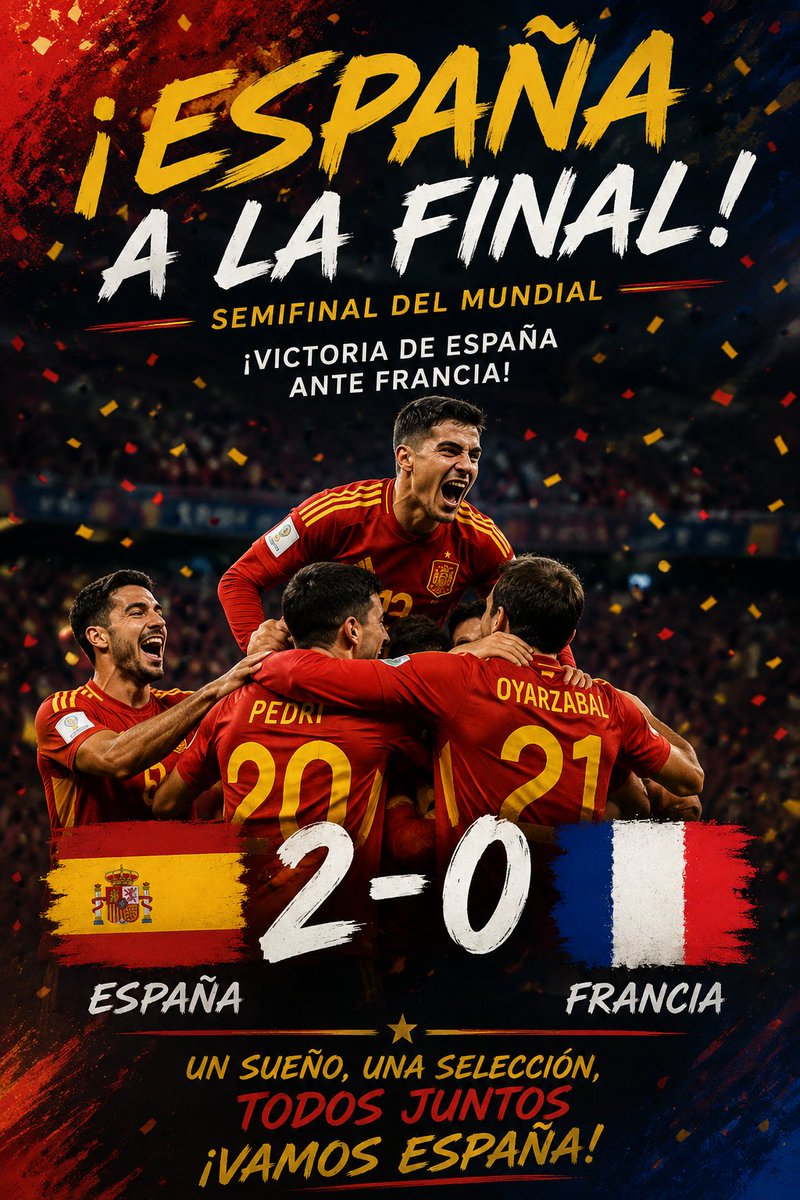 _luispineda's tweet photo. Somos los mejores y punto...🙌🏻
#FranciaEspaña #mundialdefútbol2026 #Unai #Oyarzabal #Porro https://t.co/gb0uVnSiRz