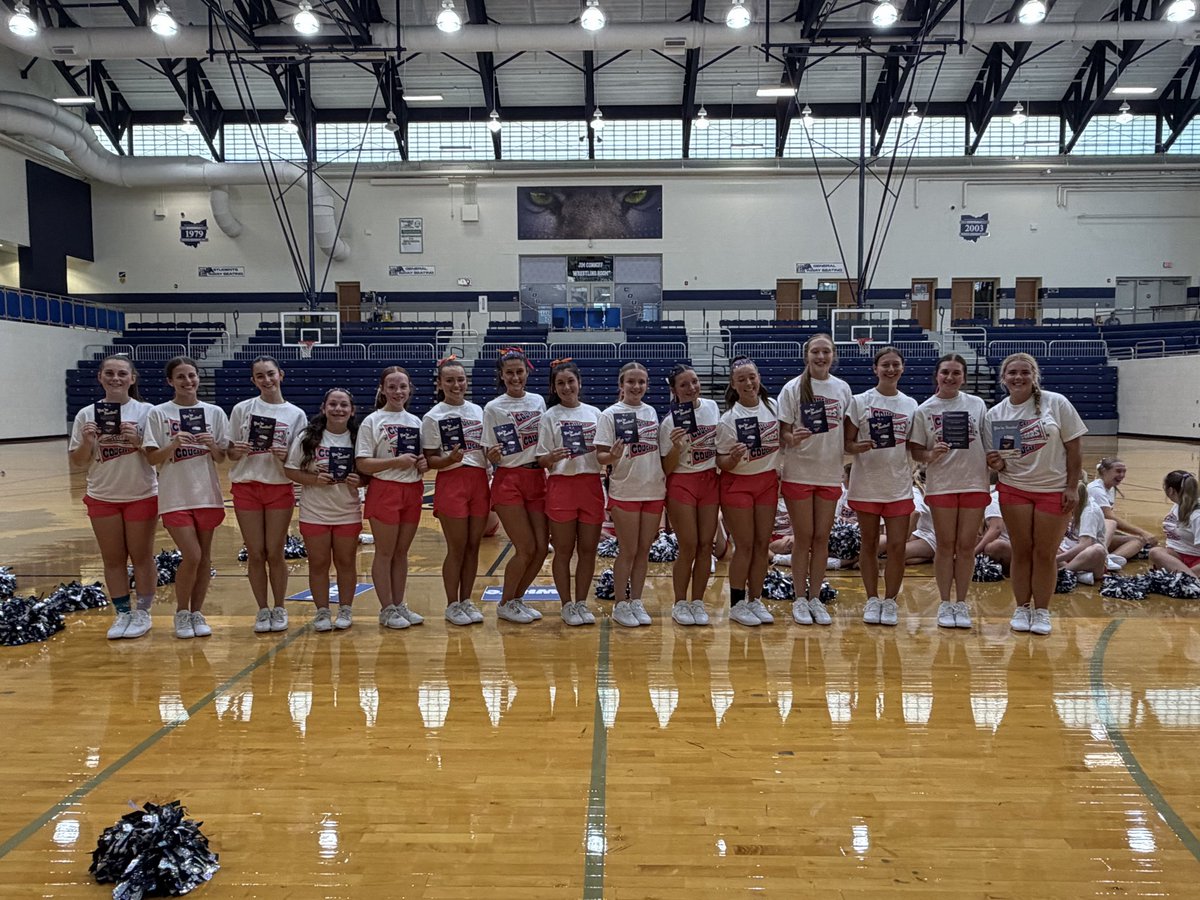 EHSCougarsCheer's tweet photo. UCA Camp Day 2! Congratulations to our All American Cheerleaders! https://t.co/ByyLC7mbaa