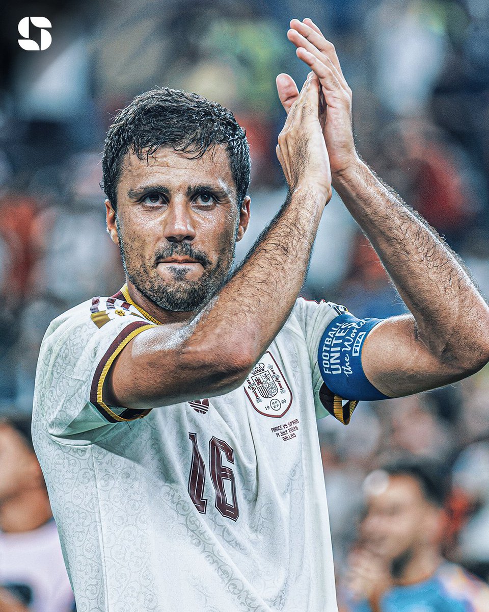 Squawka's tweet photo. Most duels won between Spain and France: 

11 - Rodri
10 
9
8
7
6 - Tchouaméni, Rabiot, Olise, Merino
5 - Ruiz

Doing what he does best. 💪 https://t.co/EiUE8W61hC