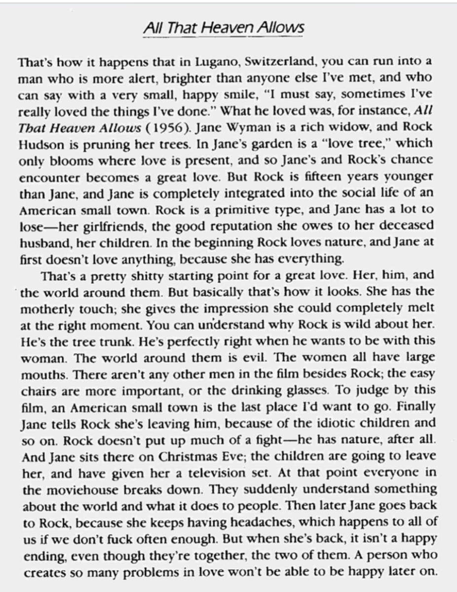 synekura_audio's tweet photo. Rainer Werner Fassbinder, from 'The Anarchy of the Imagination: Interviews, Essays, Notes' https://t.co/J37fTxdKJs