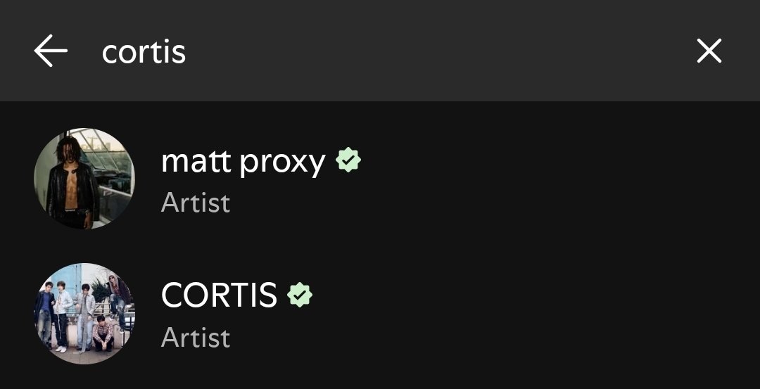 imberatx's tweet photo. Matt proxy is the first one to show up after searching cortis im crying 😭😭😭😭😭 https://t.co/AQ6W15e5nJ