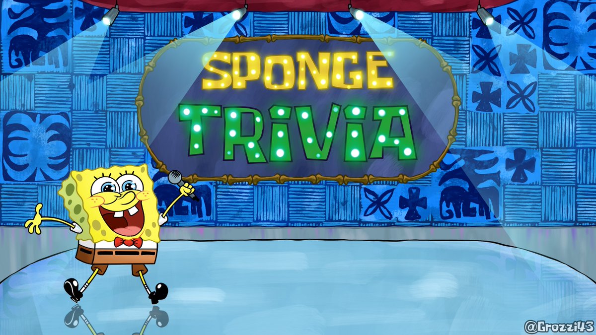 Grozzi43's tweet photo. SpongeTrivia

#SpongeBob #SpongeBobSquarePants #DigitalArt #Nickelodeon #Fanart #QuizShow https://t.co/boPcmGbKgw