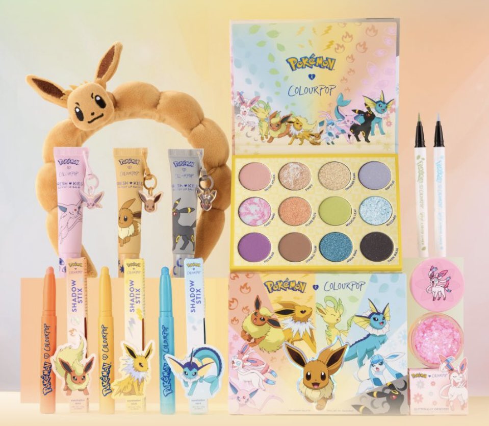 saraparin's tweet photo. ポケモン× ColourPop🌟🤯
コラボコスメ可愛すぎる〜！！！

#ポケモン #ポケモングッズ #Pokémon https://t.co/Mxzn7B4MOM