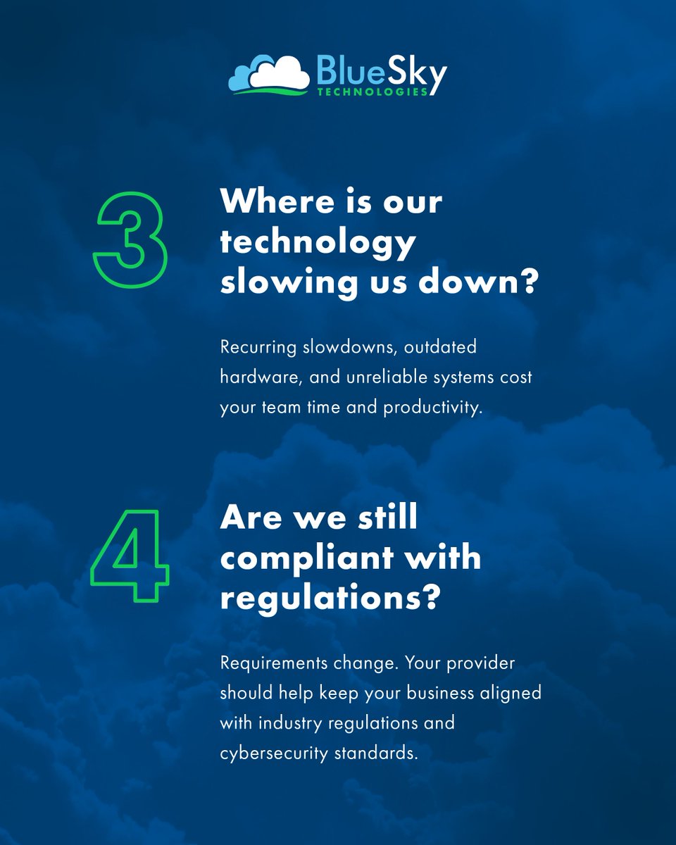 bskytechnology's tweet photo. At Blue Sky Technologies, we believe proactive IT means fewer surprises, stronger security, and smarter technology planning.

📞 Questions about your IT? Call (870) 933-2583 to talk with our team.

#BlueSkyTech #NEA #BusinessTechnology #Cybersecurity #ManagedITServices https://t.co/mhMudDj9oq