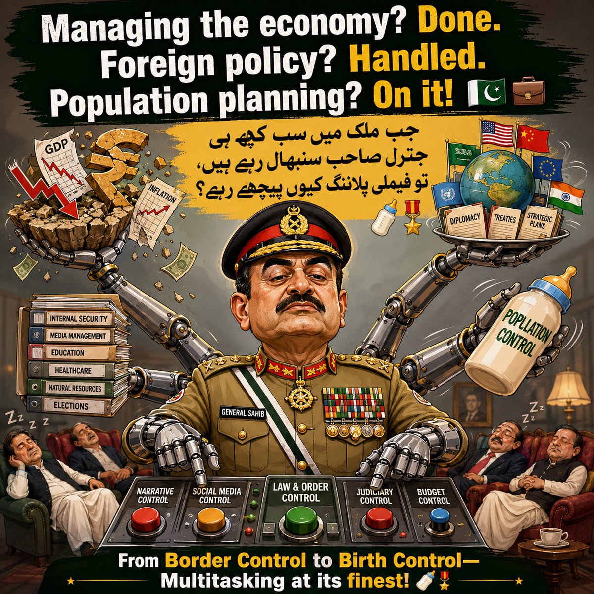 Freebird201995's tweet photo. They steal our taxes to fund their bloated defense budgets and then tell us we are too poor to have children. The financial abuse inflicted on the citizens by the military establishment is completely unforgivable and utterly disgusting. #Dictatorship #CurbPopulation https://t.co/RUvoL5H2CN