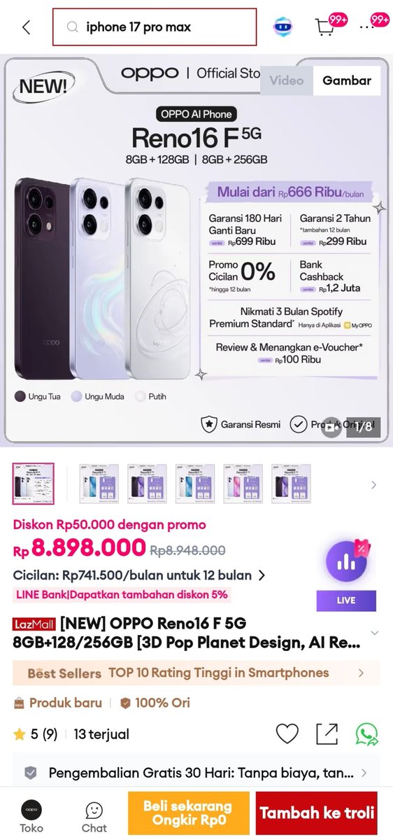 katiapaws's tweet photo. @LazadaID @OPPOIndonesia Jadi pusat perhatian dengan #OPPOReno16SeriesdiLazada #POPinUniverse
~
Bismillah... wish me luck!
Semoga aku dinotice MinLaz🥰🫶🏻

Sukses dan berjaya selalu untuk @LazadaID dan juga @OPPOIndonesia 💙💙💙

#20 https://t.co/TlbkrUmSMA
