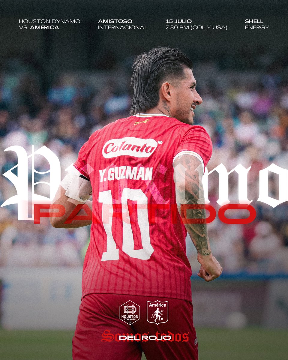AmericadeCali's tweet photo. 🇦🇹 𝐏𝐫𝐨́𝐱𝐢𝐦𝐨 𝐩𝐚𝐫𝐭𝐢𝐝𝐨 ⚔️

🇺🇸Houston será testigo de una pasión que no conoce fronteras. 🌎🏟️ ❤️

🆚 Houston Dynamo 🚀
📅 15 de julio
⏰ 7:30 p.m.
🏟️ Shell Energy Stadium
📺 Win Sports https://t.co/1ar9J9XHRQ