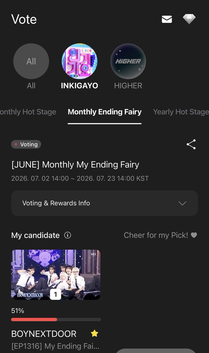 bndvoting_team's tweet photo. HIGHER VOTES
Monthly Hot Stage🏆:#3 END:27 July 
#1:***:102,657
#2:***:99,324
#3: BOYNEXTDOOR:98,022
🔗: https://t.co/sSFaGLFCTH
Monthly Ending Fairy:#1 END:23 July 
🔗: https://t.co/4lyIVdgLSa
Every single vote counts at this stage.
Let's stay motivated, keep voting!!!
#BOYNEXTDOOR