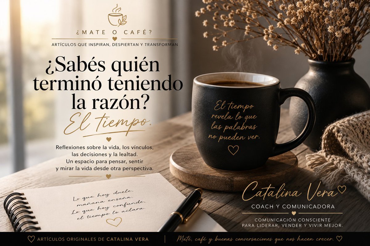 CataveraCoach's tweet photo. Prepará tu mate o café favorito. Tengo algo para contarte.
👉 Leer artículo completo: https://t.co/jbEvprYhzQ https://t.co/hlvHGAOFZs