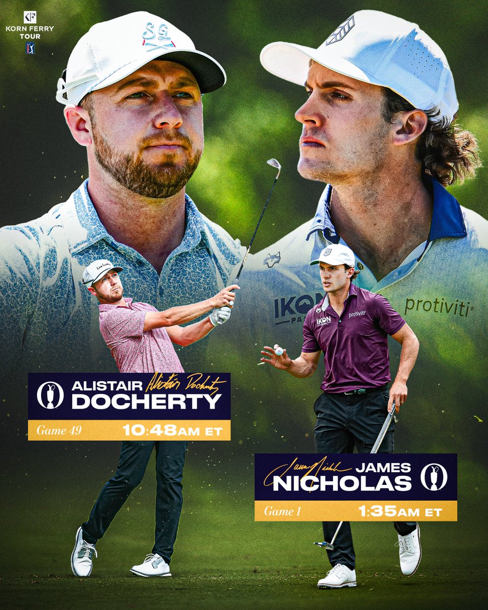 KornFerryTour's tweet photo. A couple lads ready for their @TheOpen debut 🤝 https://t.co/a4b7CmZ4Vk