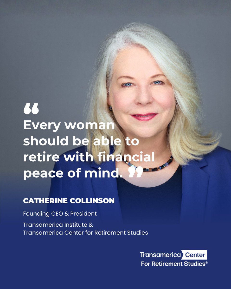 TCRStudies's tweet photo. Women have made extraordinary progress and every woman deserves the opportunity to retire with financial confidence.

Explore our research on how women can increase their retirement security » https://t.co/9t79e3LEkA

#WomensRetirementSecurityDay https://t.co/ftWBo60kTi