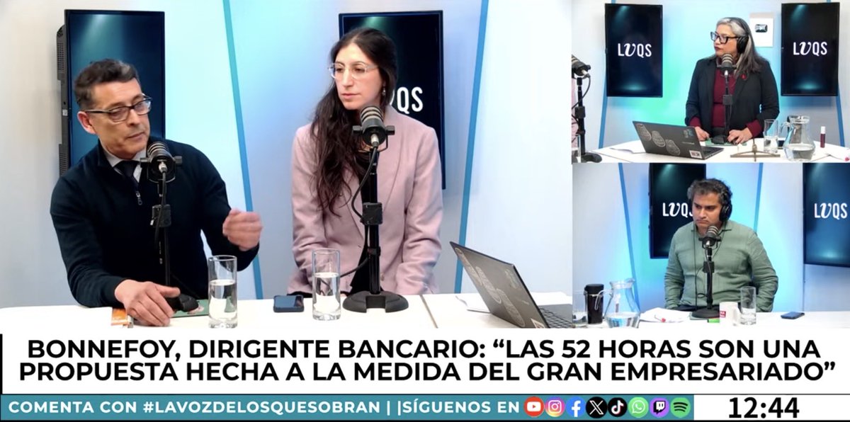 confed_bancaria's tweet photo. “Quién se beneficia con el alto desempleo: solo las empresas que bajan los salarios”

“Aumentar el margen de acción de las empresas a costas de las vidas de las y los trabajadores.”

“Se busca arrasar con todos los derechos de las y los trabajadores”

Karina Narbona de @lafundacionsol y Marco Bonnefoy de Confe Bancaria y Sistema Financiero en La Voz de @losquesobrancl