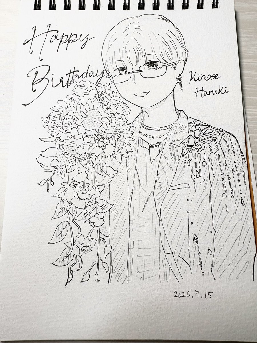 iroh_a07_'s tweet photo. 好きすぎて爆速で描きあげました✒️💨
改めて、お誕生日おめでとう🎉🎉🎉

#ReLIT_FA 
#黄ノ瀬はるき聖誕祭2026 https://t.co/DSJVYS7vAk