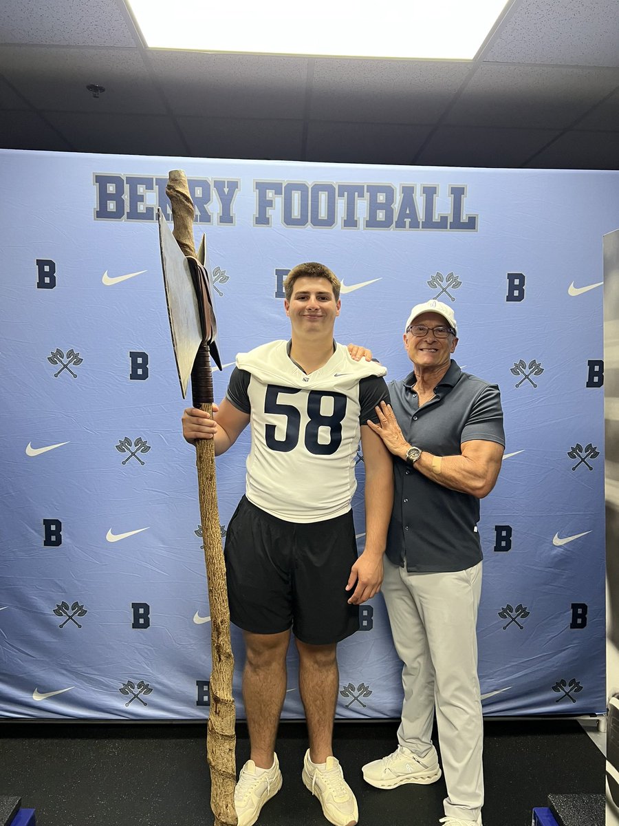 DanielS2758's tweet photo. Thank you @BCCoachK and @CoachJohnSikora for a great visit @BerryFootball and a unique and amazing campus tour. I am looking forward to the next step in the recruiting process. Go Vikings !
@coachmicahjd 
@HornetFB_1MOORE 
@Coach_Nunez 
@ArmaniG_ 
@ConorHiner https://t.co/A7OImxjXmj