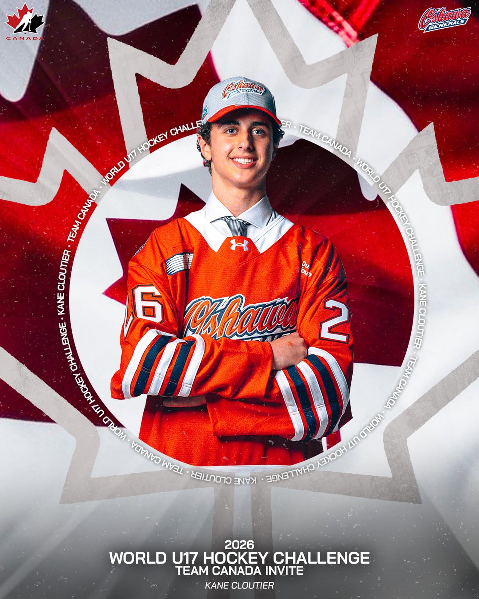 Oshawa_Generals's tweet photo. Congratulations Kane on being invited to the National U17 Development Camp!🇨🇦🍁
🗞️ Read More | https://t.co/dAM2uHUunW
#GensNation https://t.co/33o08alMVm