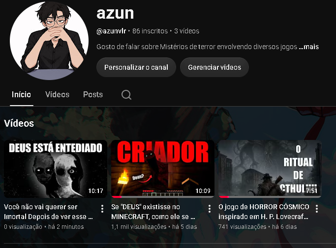 azunvlr's tweet photo. Terceiro vídeo postado lá no canal da uma confirida

https://t.co/ZMIbxkZ8gy

Procuro clientes pra edição também -
Portfolio: https://t.co/cwGavosOfV

editor de video, video editor, youtube, shorts https://t.co/14W4Wn3J0F