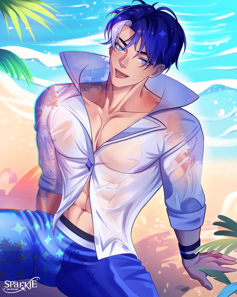 van_skylart's tweet photo. ✨Spark on the beach 🏝️ 

🔞Full here: https://t.co/K9ccQwbcOZ

#oc #nsfw https://t.co/HM4UAuvj5h