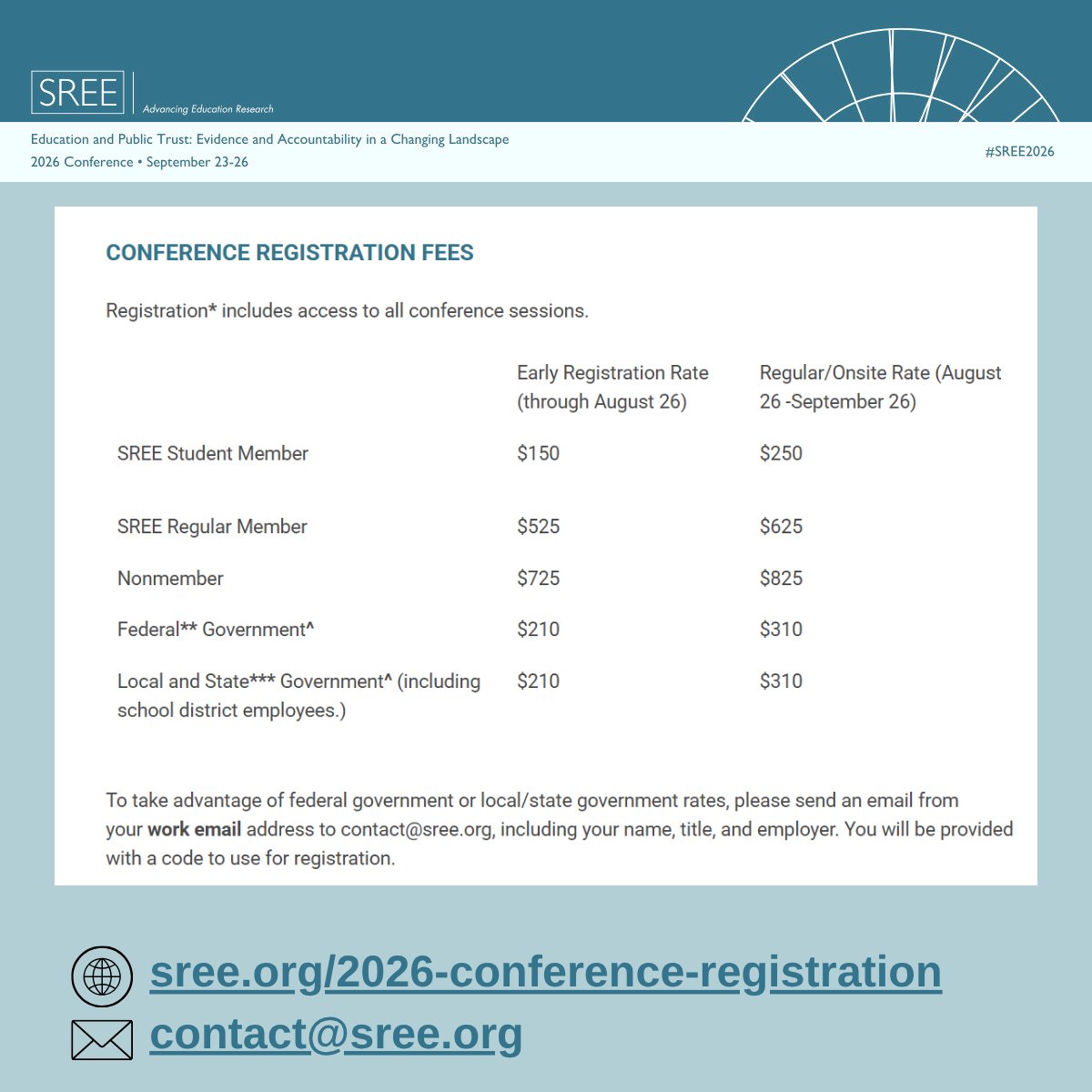 sreesociety's tweet photo. #SREE2026 registration is now open! https://t.co/OOnLPTqye4 https://t.co/oEmJ2XIwwS