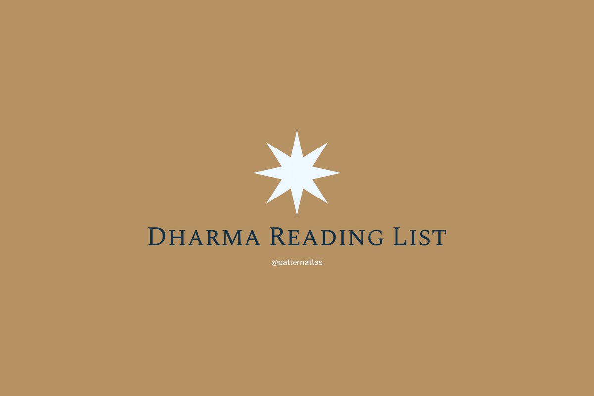 patternatlas's tweet photo. Recently went down a brief dive to understand the Hindu concept of Dharma. Hereʼs a small reading list of the resources I stumbled on. You can get all of them in one place here: https://t.co/O97cQb8LHQ https://t.co/LsrWtz6isq