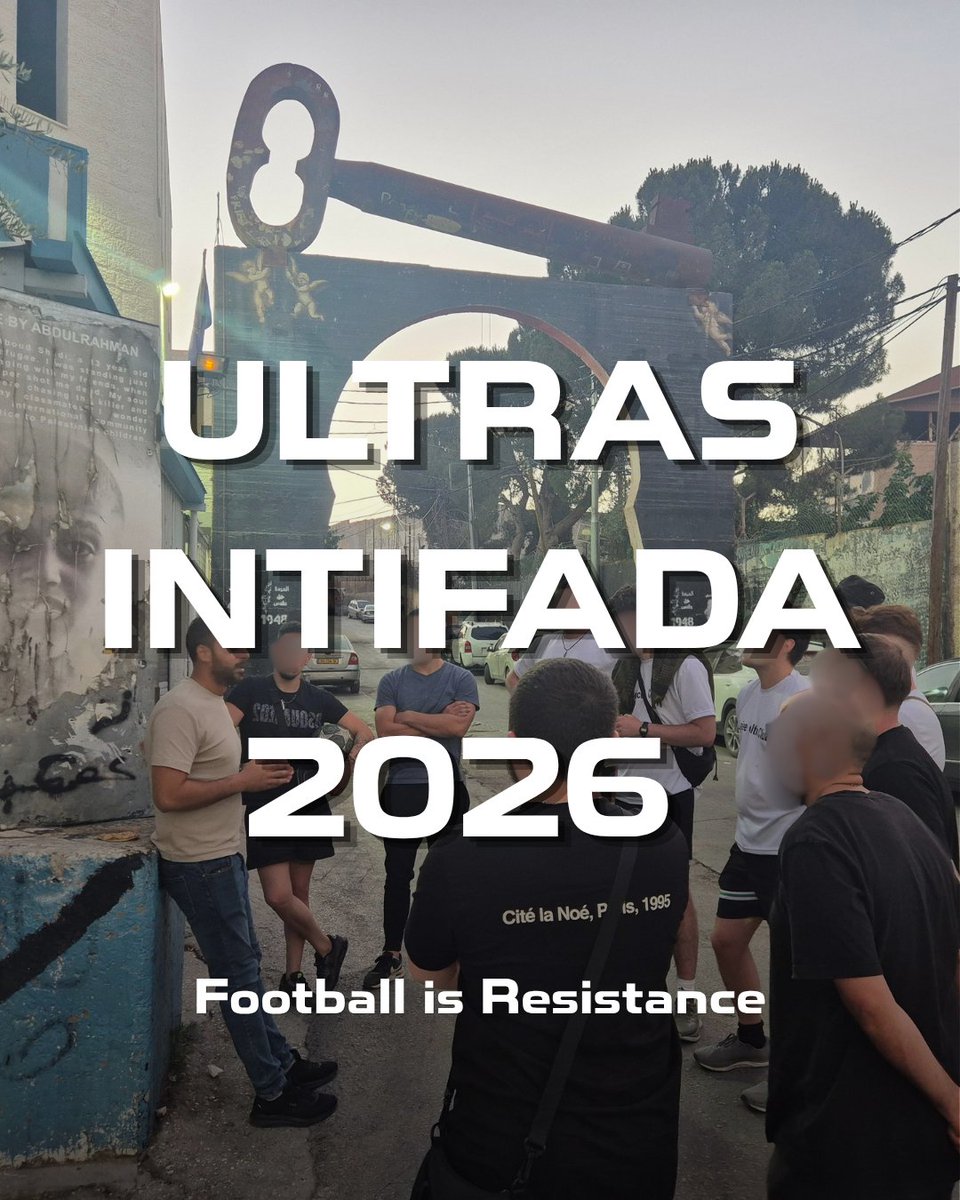 lajeeceltic's tweet photo. Ultras Intifada 2026 - Football is Resistance

For the 2nd year running, Lajee Celtic hosted a delegation of ultras from across Europe in Aida Camp.

Ultras from Euskal Herria, France, Ireland, Scotland and Sweden joined our local team to witness life in Palestine. https://t.co/eLEsDs2WJm