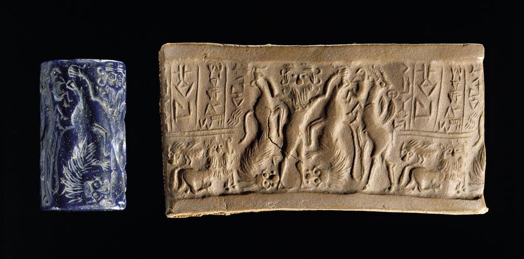 IQsumerian's tweet photo. 🟡Cylinder Seal of Prince Ishma-ilum, Early Dynastic period, about 2450 BC, lapis lazuli.  Department of Near Eastern Antiquities, Paris.

🟡ختم أسطواني للأمير "إشما-إيلوم"، عصر السلالات المبكرة، حوالي عام 2450 قبل الميلاد، حجر اللازورد. متحف اللوفر، قسم آثار الشرق الأدنى، باريس. https://t.co/wEDLoZt6eB