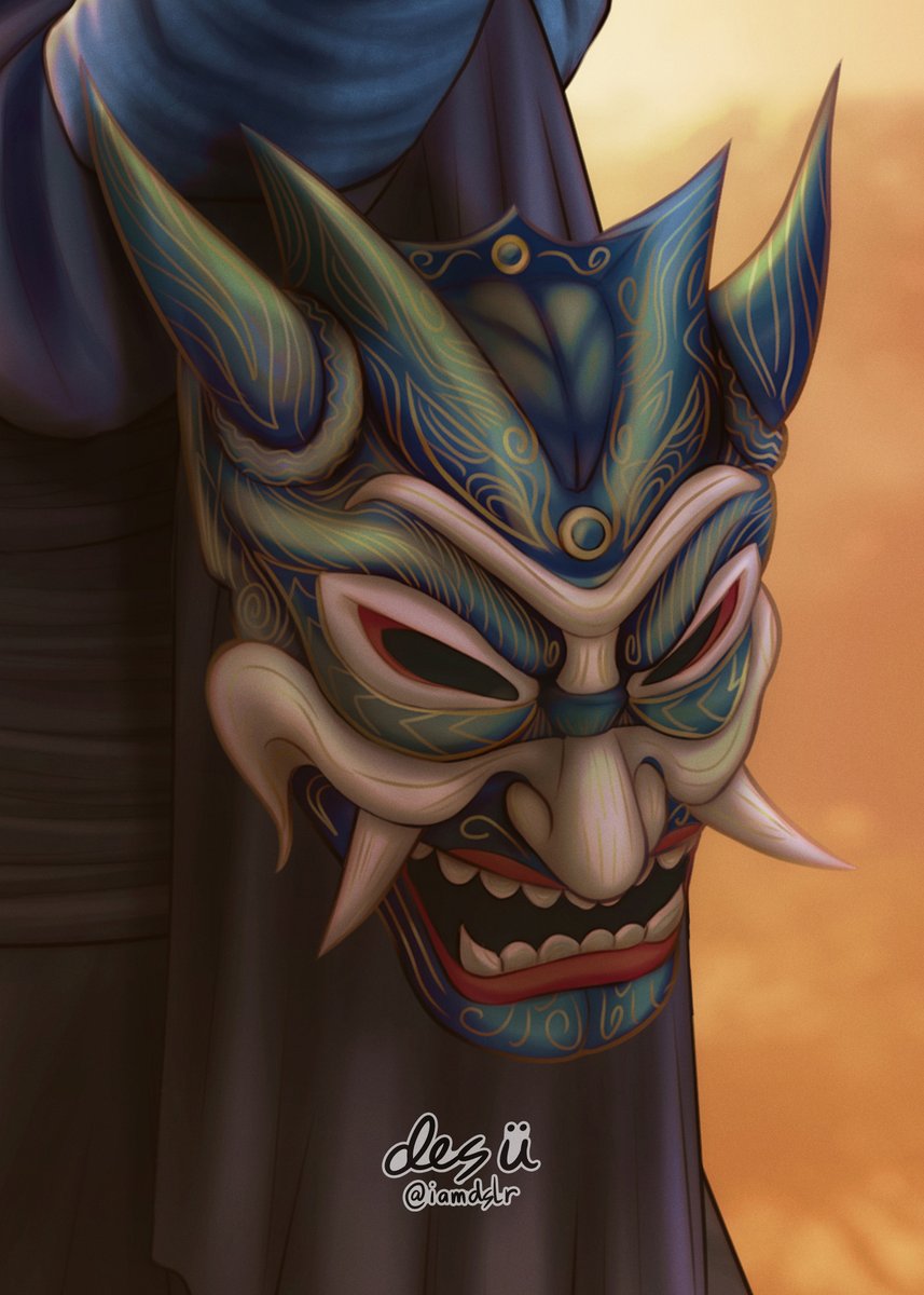 iamdslr's tweet photo. i lowered the quality for posting but here are close up versions :DD

i added details to the painted lady's face paint and the blue spirit mask similar from the show https://t.co/uJH9jdVbdx