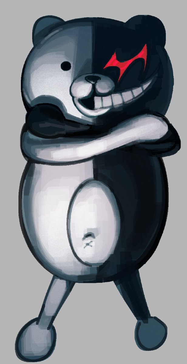 INFMILK_Mgn's tweet photo. Monokuma https://t.co/yyS7ep6OUC