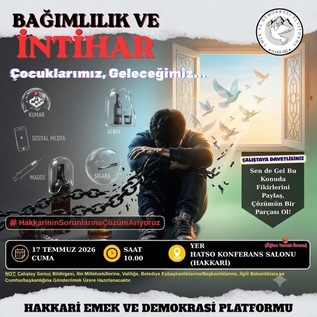 erguncanann's tweet photo. Hakkâri’nin Sorunlarına Çözüm Arıyoruz!

17 Temmuz Cuma günü HATSO Konferans Salonu’nda, Hakkâri’nin sorunlarını ortak akılla değerlendirmek ve çözüm önerilerini birlikte oluşturmak üzere tüm halkımızı çalıştayımıza davet ediyoruz.

#HakkarininSorunlarınaÇözümArıyoruz https://t.co/Stu64ujmkN