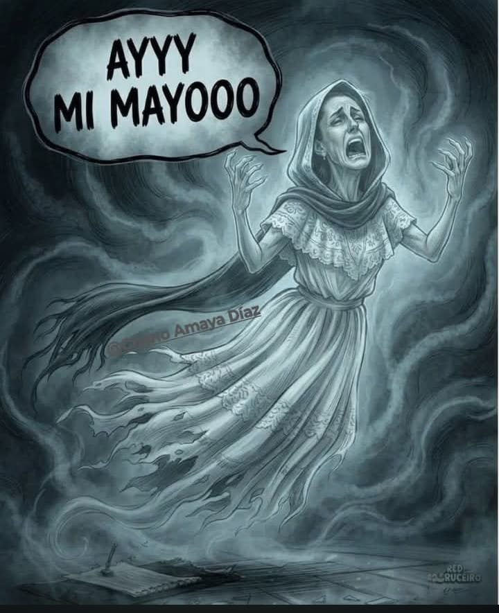 20PeterMel's tweet photo. La Nueva Llorona del Bienestar es la #Presirvienta de #LaPerritaDeMonsiváis 

AYYY MI MAYO OOOOO😭
AYYY MI ROCHA MOYA AAAA😭
AYYY MI ROMO OOOO😭
AYYY MIS #MORENARCOS😭‼️

#NarcoGobiernoMorena https://t.co/bFgifQCy8U