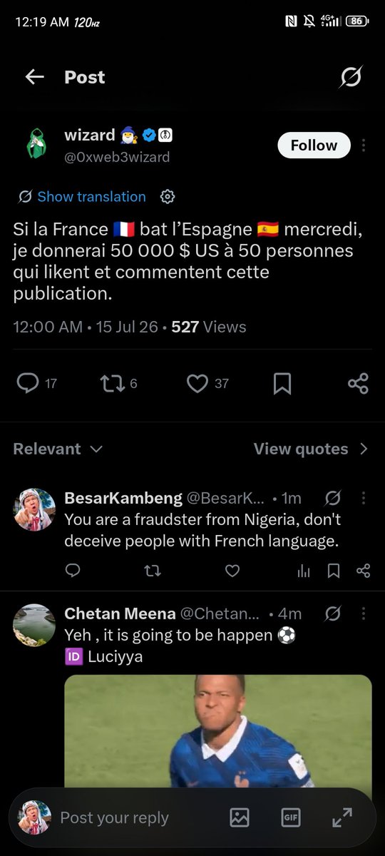 BesarKambeng's tweet photo. @nabulines He's a fraud, why did you give him a badge? https://t.co/EDJZhKJH1y