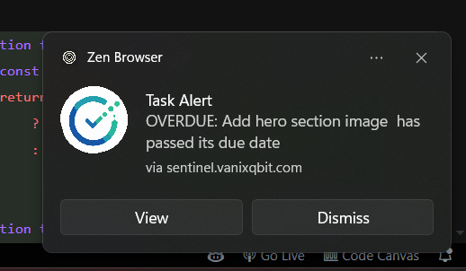 solitrix02's tweet photo. Best part: finally web push notifications are working seamlessly. I am getting alerts, reminders and escalation notifications in real time on web app 🤗

Sad part: I have so many escalations to solve 🥲

Want to enroll your org or team, checkout the link below! https://t.co/308AtrGlGO