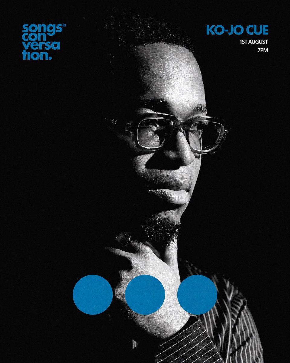 songsinconvo's tweet photo. .@KOJO_Cue is bringing KANI to SINC.

He’s back again with an album rooted in memory, truth, and the many layers of becoming will be performed, unpacked, and experienced in the intimate SINC way.

Date: Saturday 1st August, 2026
Time: 7pm
Location: TBA 

https://t.co/CzAWuWHjNj https://t.co/mCIoHsDQFx