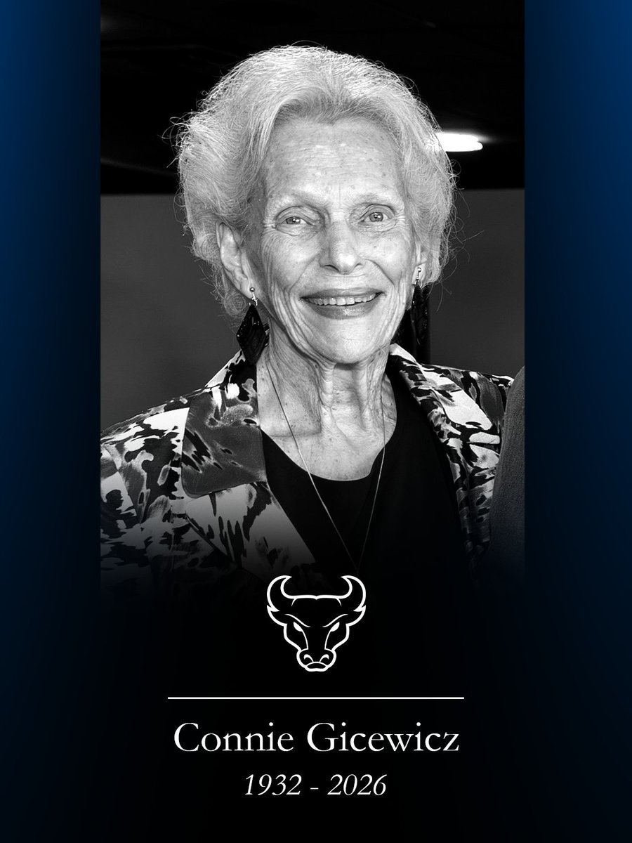 UBAthletics's tweet photo. We are deeply saddened to learn of the passing of Connie Gicewicz. 

Connie was a longtime loyal supporter of the Bulls. The Gicewicz name lives on in the UB Athletics Hall of Fame and the Gicewicz Club at Broadview Stadium.

🔗https://t.co/Wvn0yU08k5 https://t.co/vrfnnmjFif