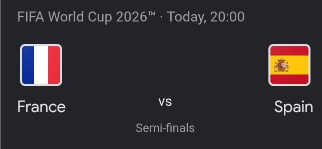 sonof_omafu's tweet photo. France 2-0 Spain 

Who is with me?? https://t.co/rqS9zFYIAd