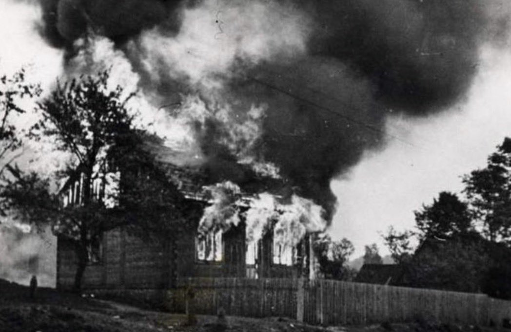 ReidEdwardII's tweet photo. Although the killings ended on July 13 in Michniów, it was on July 14 that the full horror became undeniable. The smoke still rose from the ruins as the few survivors emerged to a village that had been all but erased. Homes had been burned to the ground, families had been exterminated, livestock slaughtered, and fields left silent. Entire generations had vanished in the span of two days.

What remained was not simply a destroyed village, but a warning deliberately crafted by the German occupiers. Michniów was intended to serve as an example to every Polish community: anyone who aided the Polish underground resistance would face total annihilation. This policy of collective punishment was repeated across occupied Poland, where hundreds of villages were burned and thousands of civilians murdered in similar “pacification” operations.

Yet the Germans failed in one important respect. They could destroy homes, but they could not extinguish the spirit of those who resisted. Michniów endured in memory, becoming one of the most powerful symbols of the suffering and courage of the Polish countryside during the Second World War.

Today, the Mausoleum of the Martyred Polish Villages stands in Michniów as a testament not only to the more than 200 victims murdered there, but also to the tens of thousands of men, women, and children from villages across occupied Poland who suffered the same fate. Their story reminds us that the war was fought not only on famous battlefields, but in quiet farming communities where ordinary people paid the ultimate price for helping others and refusing to surrender their humanity.