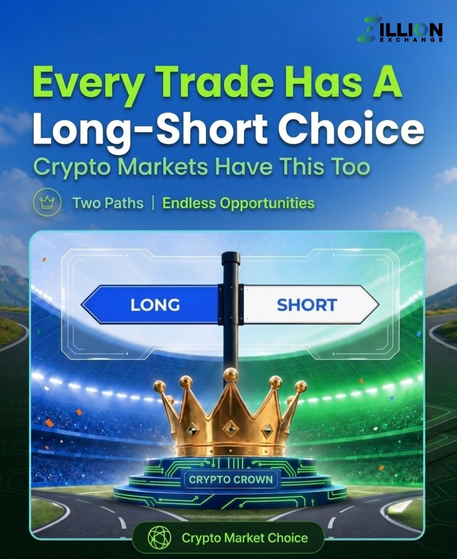 Zillion_exc's tweet photo. Up or down, bull or bear—the choice is yours. 📈?👑
​Are you going LONG or SHORT on your next move? Let us know in the comments! 👇
​#Crypto #Blockchain #DayTrading #ZillionExchange #CryptoCommunity #TradingLife https://t.co/IsaqjRt887