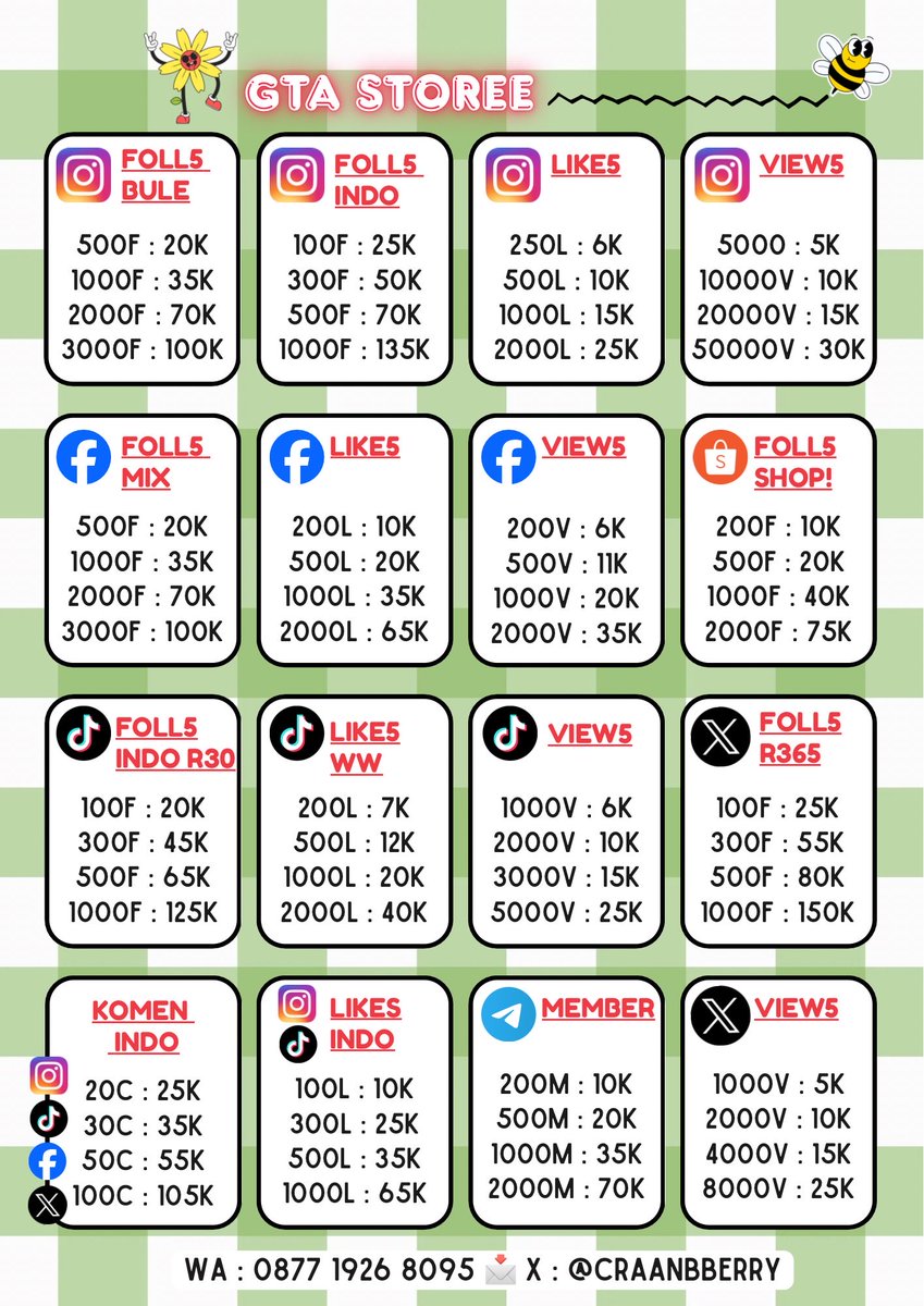xetrilet's tweet photo. AMAN ✧ 6.OOO+ TESTll
📩 WA : 087719268095

INDO UPFOLL LIKE VIEW SAVE SHARE LIKES VIEWS IG TIKTOK FB TT INSTAGRAM WTS WTB JUAL FOLOWER FOLLOW FOLLOWERS BUZZER KOMEN FOLLS ZONAUANG SHOPEE INDONESIA UPLIKE COMMENT FOLLOWER KOMENTAR https://t.co/3IoKFQZYAm
