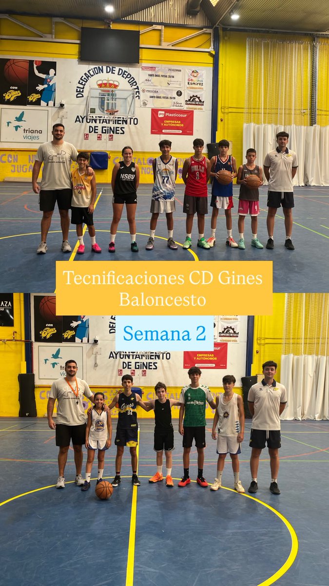 cdgines's tweet photo. 🏀 ¡Arranca la segunda semana de las Tecnificaciones del CD Gines Baloncesto!

📈 Ya somos dos grupos.

Gracias por la confianza. Seguimos disfrutando del baloncesto y creciendo en la pista.

#CDGines #Baloncesto #Tecnificación https://t.co/ENcnlZAfjJ