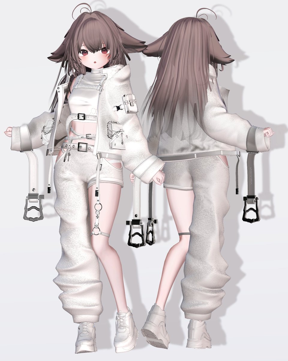 Arivion_'s tweet photo. 【追加対応のお知らせ】

輝夜ちゃん発売おめでとうございます！

事前対応への参加に伴い、当ショップでは『Campus Knit』『SynChrome』への衣装対応を追加させて頂きました！✨

共通素体の為、ルルネ及び瑞希のセットに同梱しております！
もしご購入頂いている場合は再ダウンロードでプレハブが追加されますので是非ご利用ください！

Campus Knit 
https://t.co/Fr6iZk0VbG
SynChrome
https://t.co/ad33hsnaSV

#VRChat
#booth_pm
#Arivion