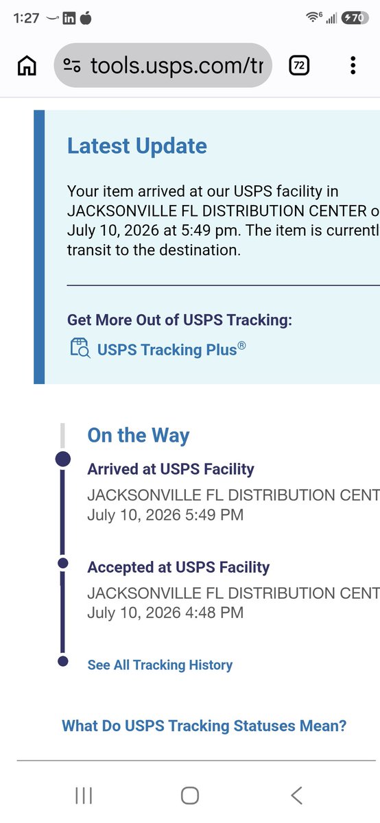 ShellySvee's tweet photo. @USPS WTF? Why is it always the one thing I need that you people can't get to me? It's been in Jacksonville for four days and I'm only 3 hours away! Instead of raising prices on stamps, how about you get your s÷+t together and stop wasting money? https://t.co/peJKTRYvDR