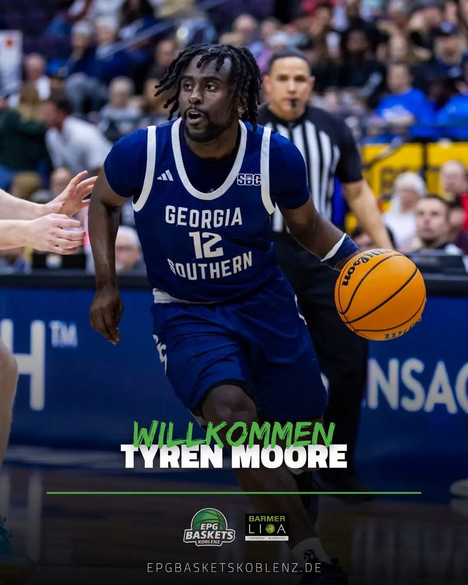 GSAthletics_MBB's tweet photo. Pro Eagle Alert π¨
Congratulations to @Tyren5Moore for signing a professional contract in Germany for the upcoming season!
#HailSouthern https://t.co/EAq9oghOV9