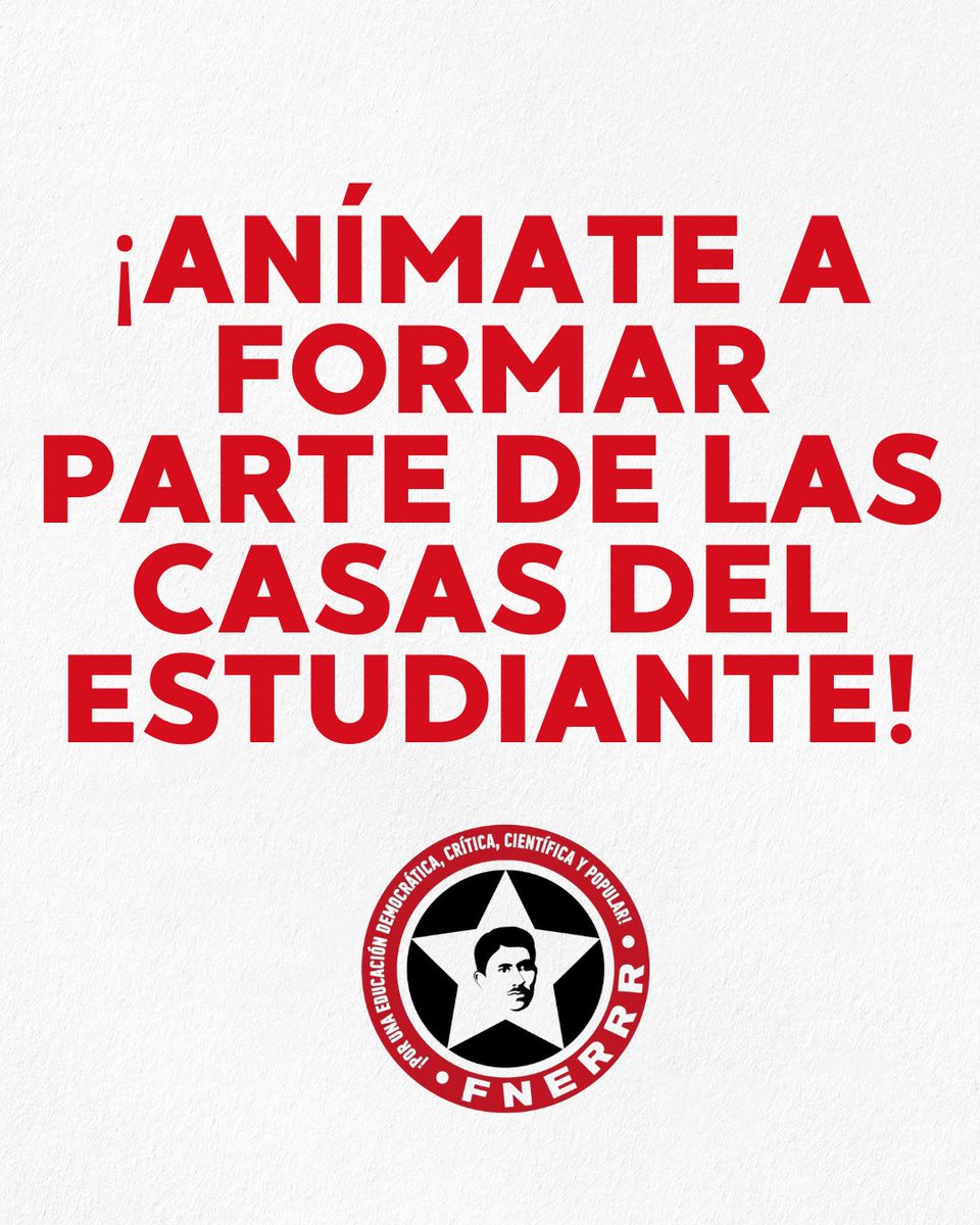FNERRR_NACIONAL's tweet photo. 𝑪𝒐𝒏𝒐𝒄𝒆 𝒍𝒂𝒔 𝑪𝒂𝒔𝒂𝒔 𝒅𝒆𝒍 𝑬𝒔𝒕𝒖𝒅𝒊𝒂𝒏𝒕𝒆 𝒅𝒆𝒍 𝑹𝒆𝒈𝒊𝒐𝒏𝒂𝒍 𝑪𝒆𝒏𝒕𝒓𝒐 𝟏 🏠✨

- Ciudad de México 
- Estado de México 
- Hidalgo 
- Morelos
- Querétaro 

¡Anímate a formar parte de ellas! 
🏠💬❤️‍🔥📣🗣️ https://t.co/A46lxyshED