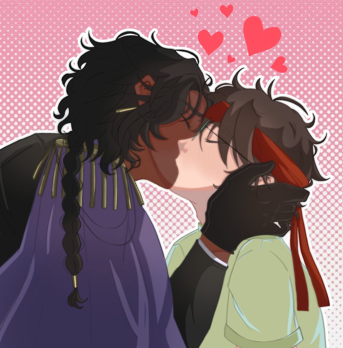 CHERNIZO's tweet photo. day 4! first kiss 💖
#purpleglassesmonth #purpleflowermonth https://t.co/POdgt0qTs8