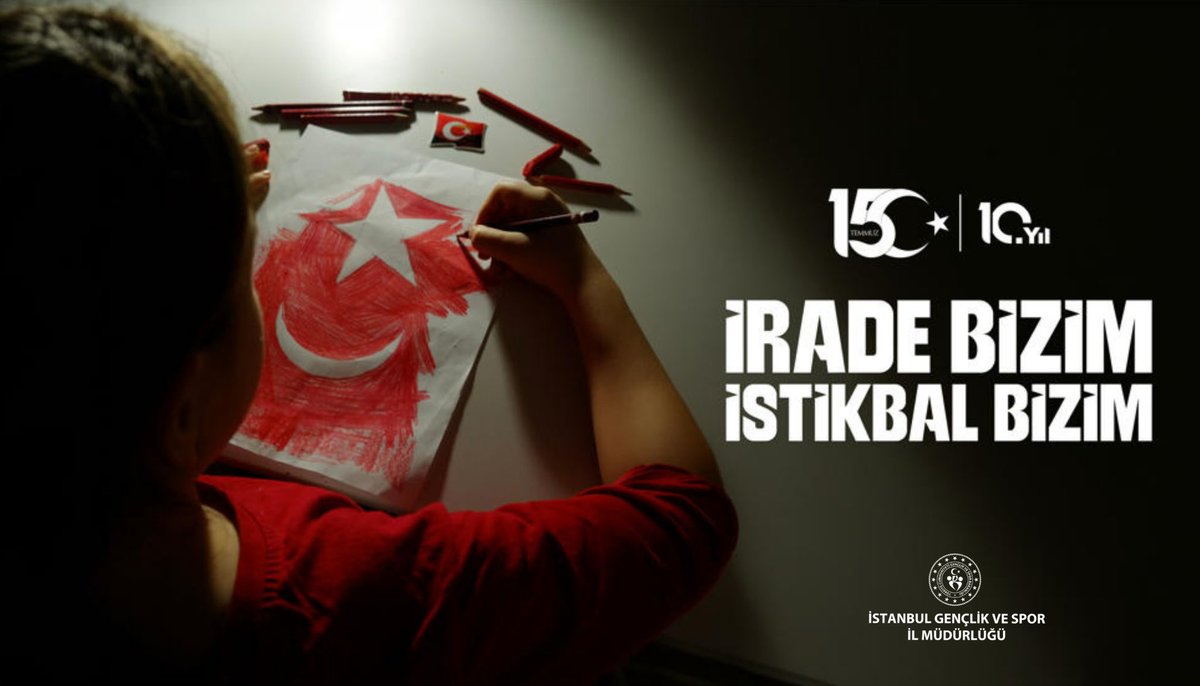GSB_Istanbul's tweet photo. 15 Temmuz Demokrasi ve Millî Birlik Günü’nde; tek yürek olan aziz milletimizin gösterdiği destansı mücadeleyi gururla yad ediyor, vatan uğruna can veren tüm şehitlerimizi rahmetle anıyoruz.🇹🇷 https://t.co/vHUHFlYo3i